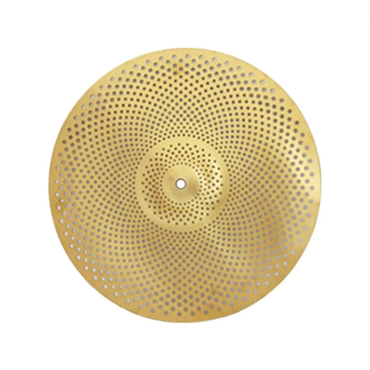 Quiet Cymbal Alloy Low Volume Practice Cymbal Silent Percussion Instrument Accessory for Drum Set Rehearsal Room