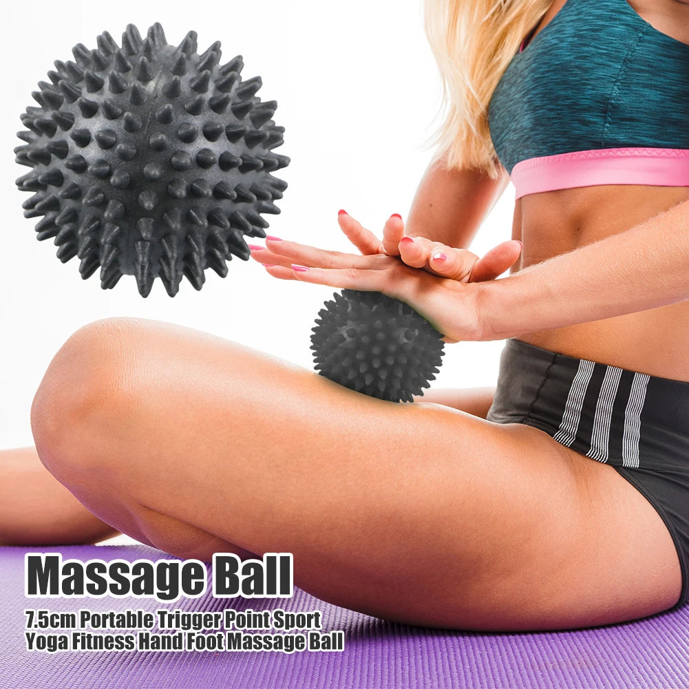 Hedgehog Massage Ball Yoga Fascia Ball Sports Fitness Muscle Relax Peanut Massage Stick Shoulder Neck Leg Sole Meridian Ball