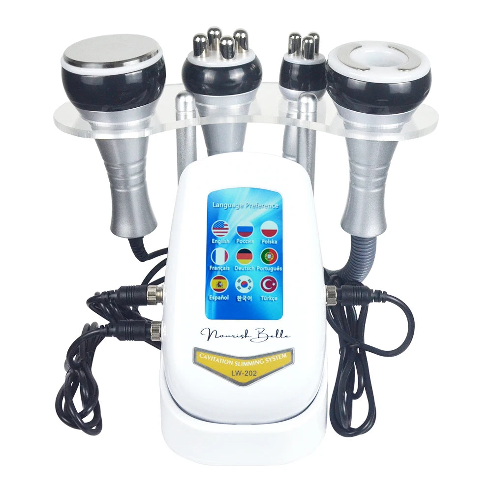 Moonic 4 in 1 Slimming Massage Cavitation Machine Multifunctional Equipment Facial Body Tightening Lifting Skincare Tool，US Fast Shipping