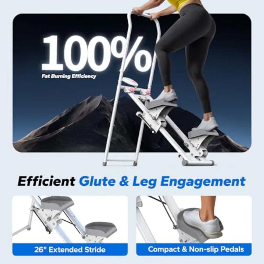 Stair Stepper for Home Gym Exercise New Version Stairmaster for Full-Body Workout Compact Folding Stair Climber with Extended S