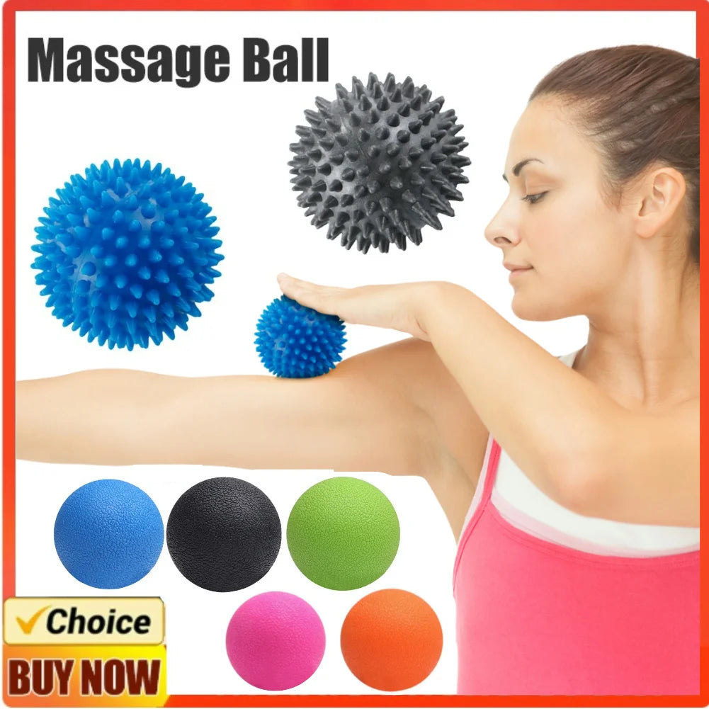 Hedgehog Massage Ball Yoga Fascia Ball Sports Fitness Muscle Relax Peanut Massage Stick Shoulder Neck Leg Sole Meridian Ball