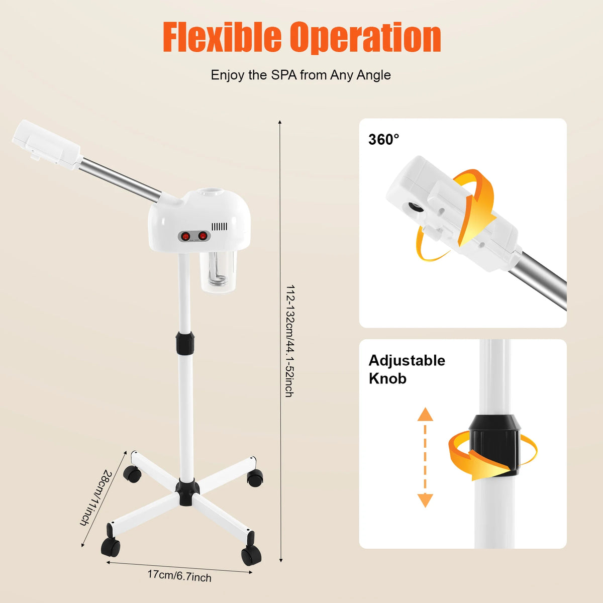 Ozone Facial Steamer for Professional Skin Care and Spa Use