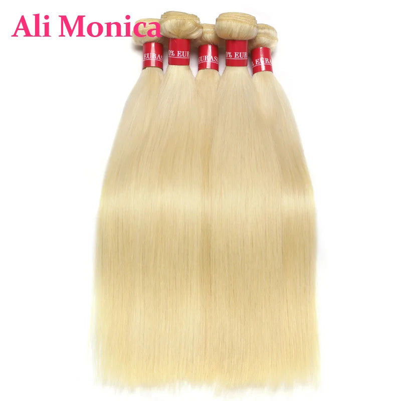 Lalabobo Remy Brazilian Straight Human Hair Weave Bundles