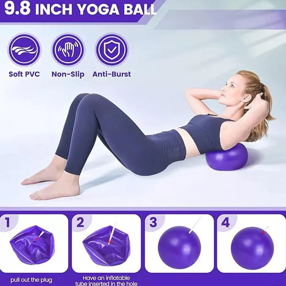13 Piece Yoga Circle Gym Set, Solid Color PP, Stretching and Core Training Equipment, Fitness Tools for Sculpting and Flexibilit