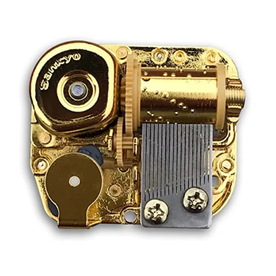 BinkeGG Wooden Wind up Music Box with Sankyo Musical Mechanism Tune: What a Wonderful World