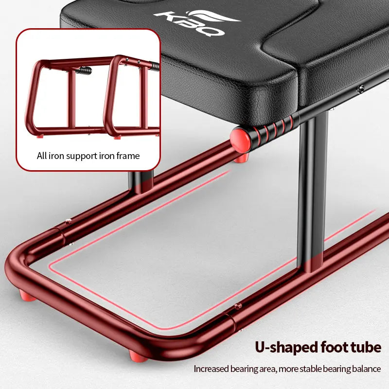Home multifunctional inverted stool, double armrest yoga headrest bench, vertical yoga chair for balance training