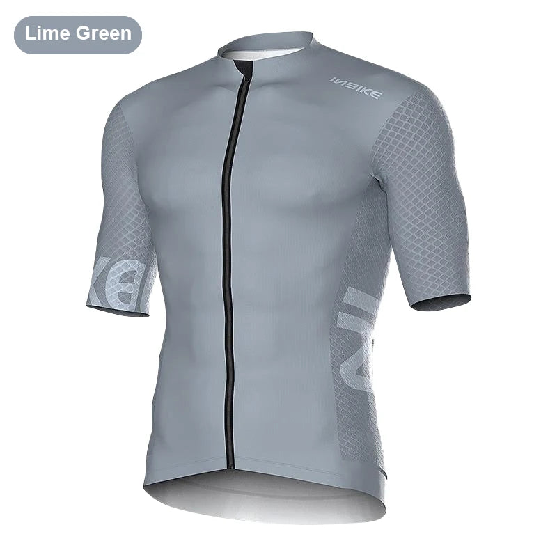 INBIKE Short Sleeve Cycling Jersey For Men Road MTB Breathable Quick Dry