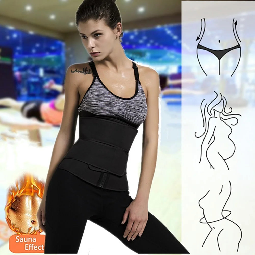 Waist Trainer Slimming Body Shaper Fitness Belt Weight Loss For Workout