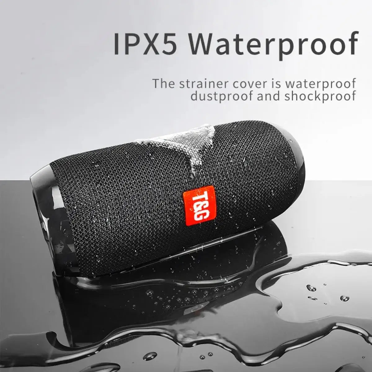 Portable Bluetooth speaker TG117, with subwoofer, supports memory card, USB music player, suitable for outdoor, home, and gift