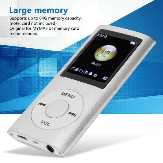 MP3 Player MP3 Player Stylish Multifunctional Lossless Sound Slim 1.8 Inch LCD Screen Portable MP3 Music Player MP3 Music Player