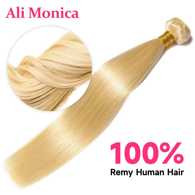 Lalabobo Remy Brazilian Straight Human Hair Weave Bundles