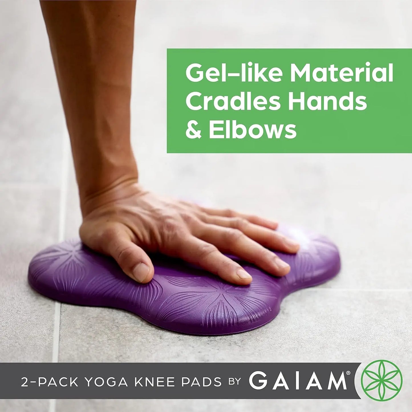 Yoga Knee Pads Set of 2 - Cushion for Knees and Elbows in Fitness, Meditation, Pilates