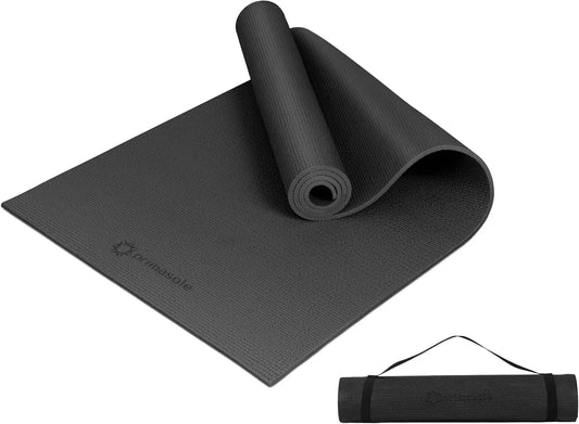 Non-slip Yoga Mat with Carry Strap for Home and Gym Workouts, Ideal for Yoga, Pilates, and Fitness