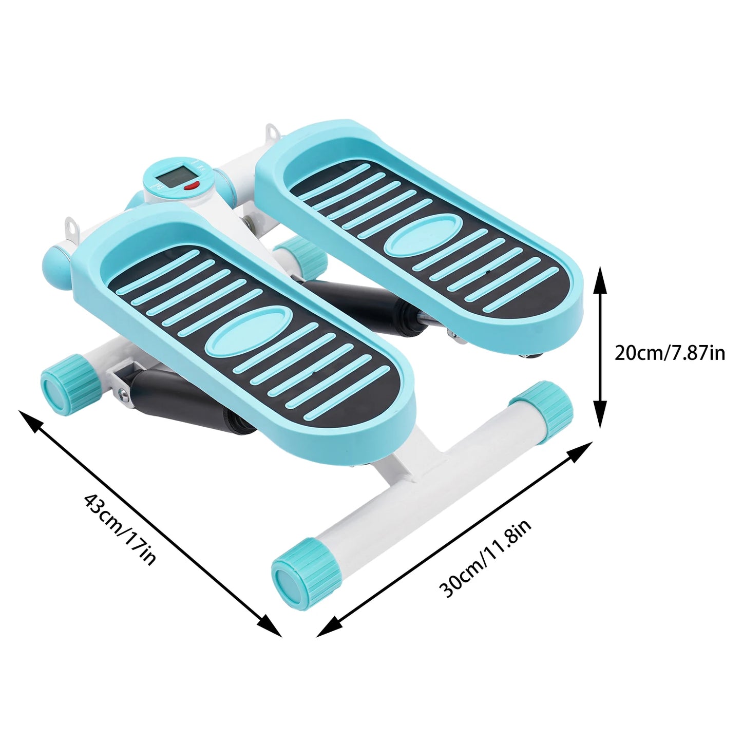 Fitness Twist Stepper Mini Exercise Stepping Machine W/Resistance Bands+LED Screen For Weight Loss Shaping Daily Exercise, Load 150KG