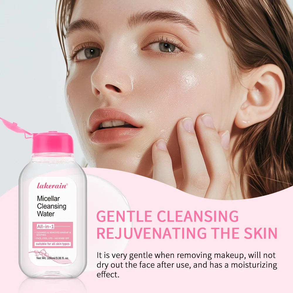 Lakerain Micellar Cleansing Water Makeup Remover Hydrating Facial Cleanser