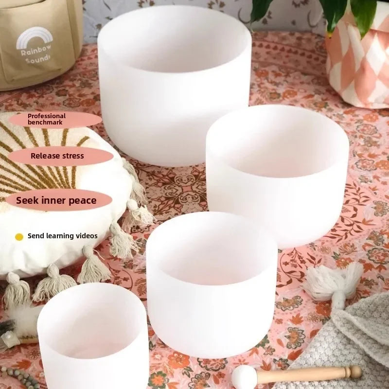432hz Crystal Quartz Singing Bowl Yoga Meditation Sound Therapy Percussion Musical Instruments Professional Tibetan Sound Bowl
