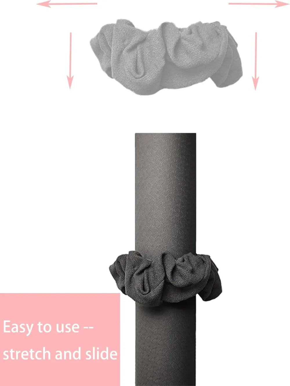 Yoga Mat Scrunchie - Holds Your Yoga Mat in Style - Durable & Elasticity Fabric - Fits All Standard Yoga Mats