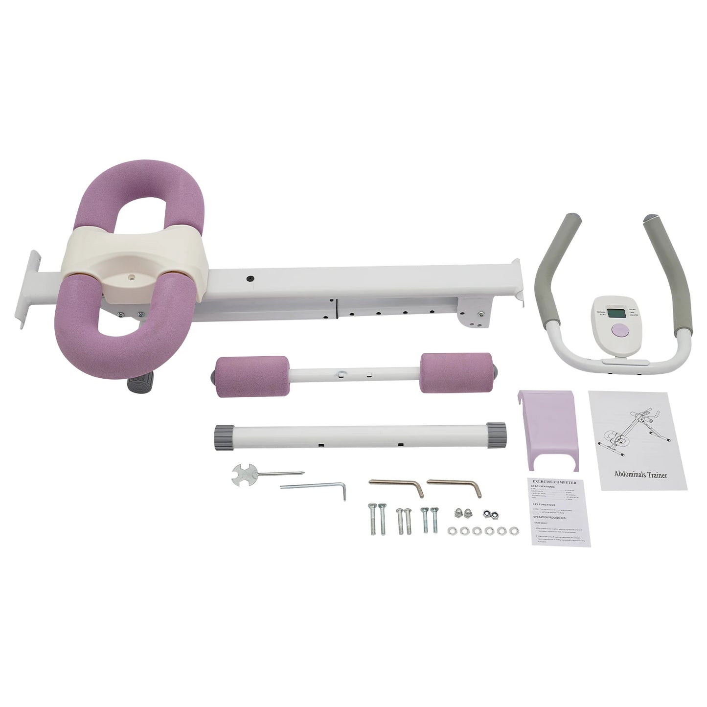 Abdominal Trainer Machine For Home Gym - Adjustable Incline, 220 Lb Capacity
