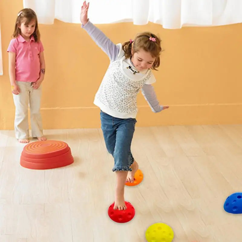Mini WaveSpeed Ball Half Circles Balance Ball Trainer Foot Step Toy Children's Sensory Stimulation Ball Durian Ball GYM Fitness