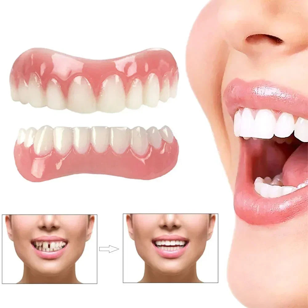 Soft Temporary Cosmetic Teeth Covers With Easy Application Design