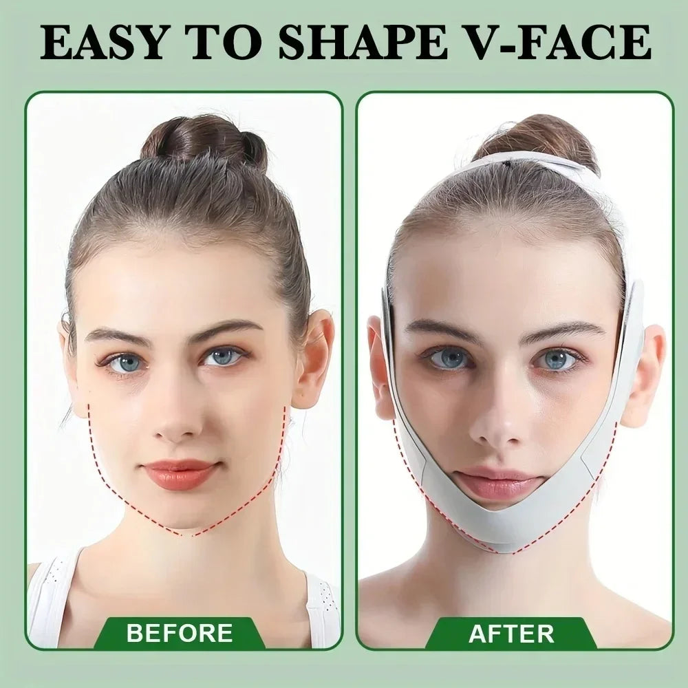 Adjustable V Shape Facial Lifting Strap for Chin Support