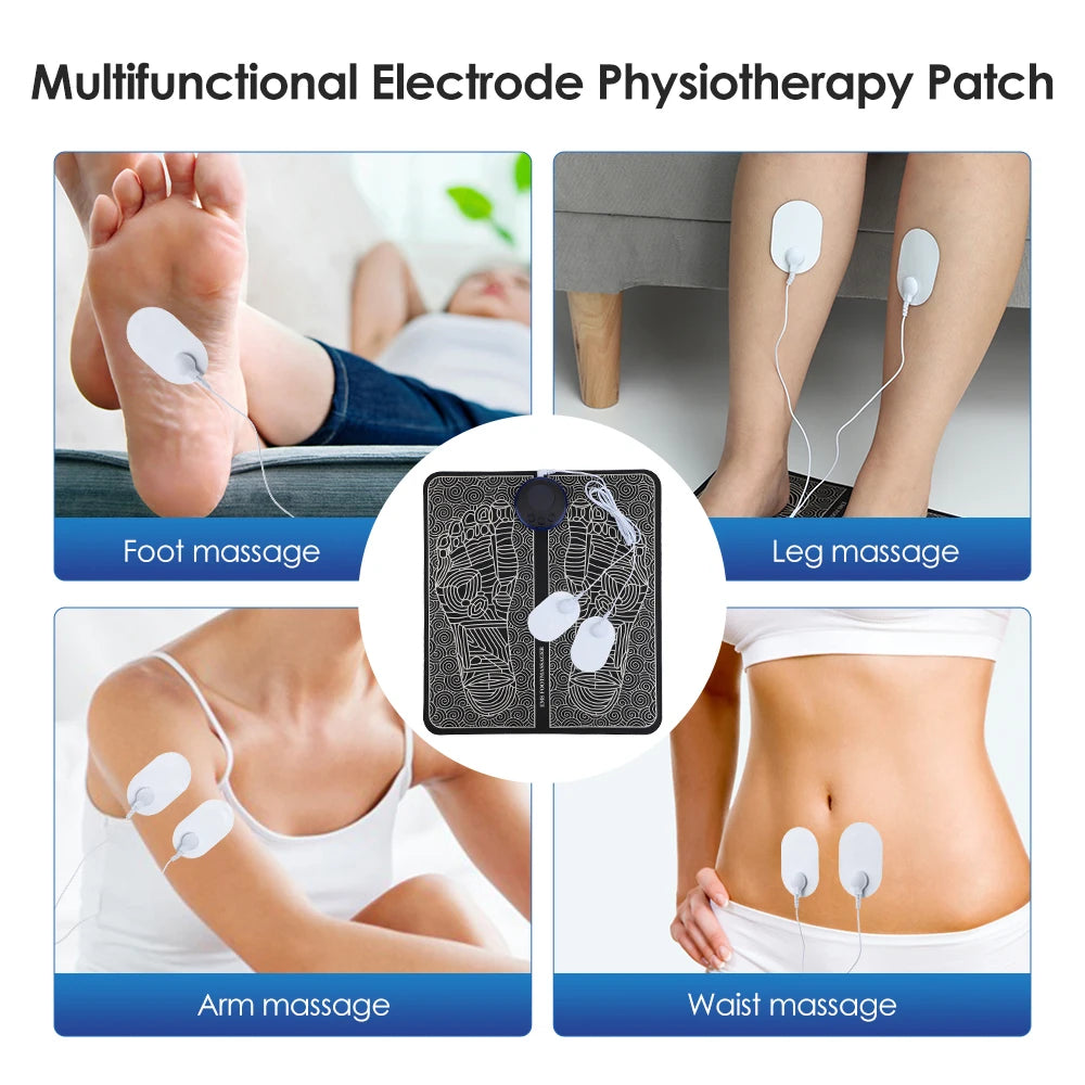 Hailicare Rechargeable EMS Foot Massager Pad for Muscle Relaxation