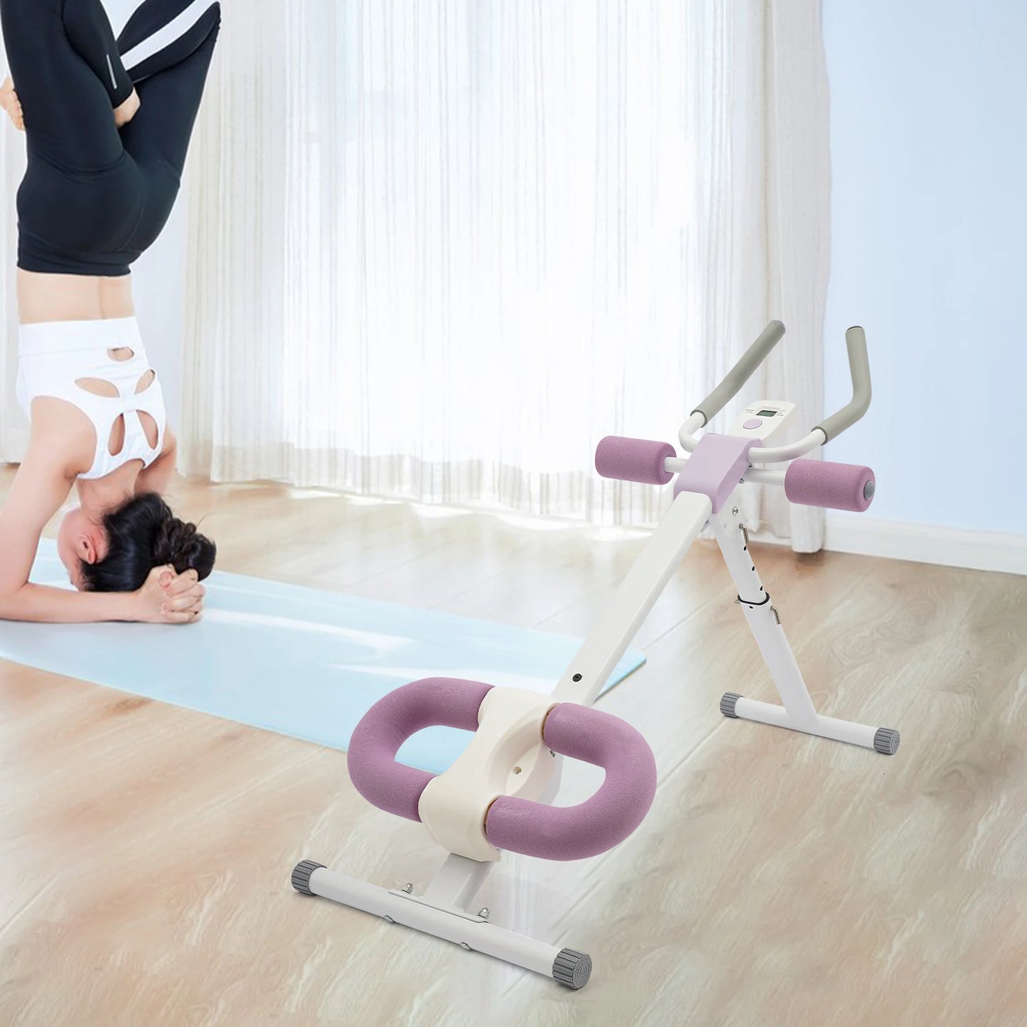 Abdominal Trainer Machine For Home Gym - Adjustable Incline, 220 Lb Capacity