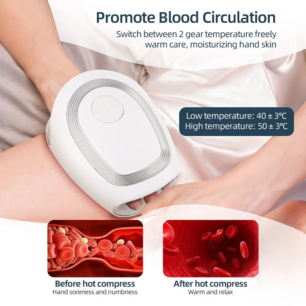 Foreverlily Electric Hand Massager With Compression And Wireless Kneading