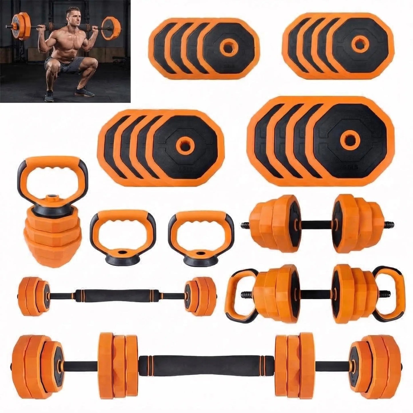 Adjustable Dumbbells Four In One Home Gym Set Strength Training