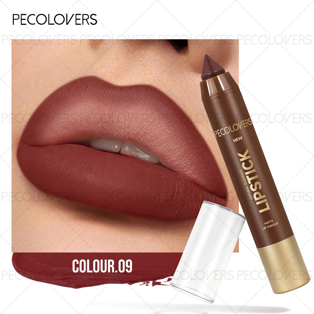 Matte Lip Liner Crayon With Rich Pigment And Lasting Wear