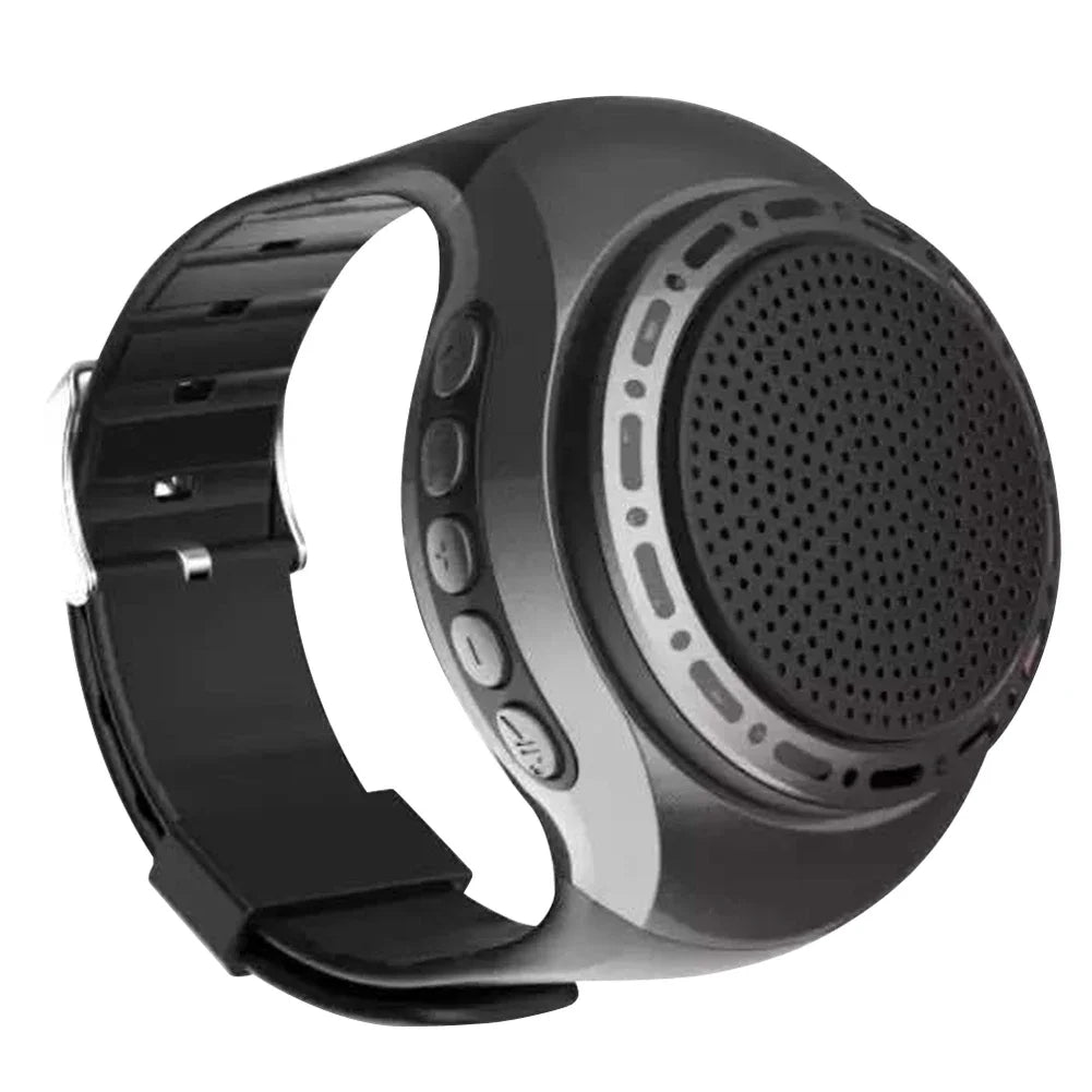USB Rechargeable Wrist Watch Speaker Cool Lighting Bluetooth-compatible Portable Bicycle Audio Music FM Radio Box