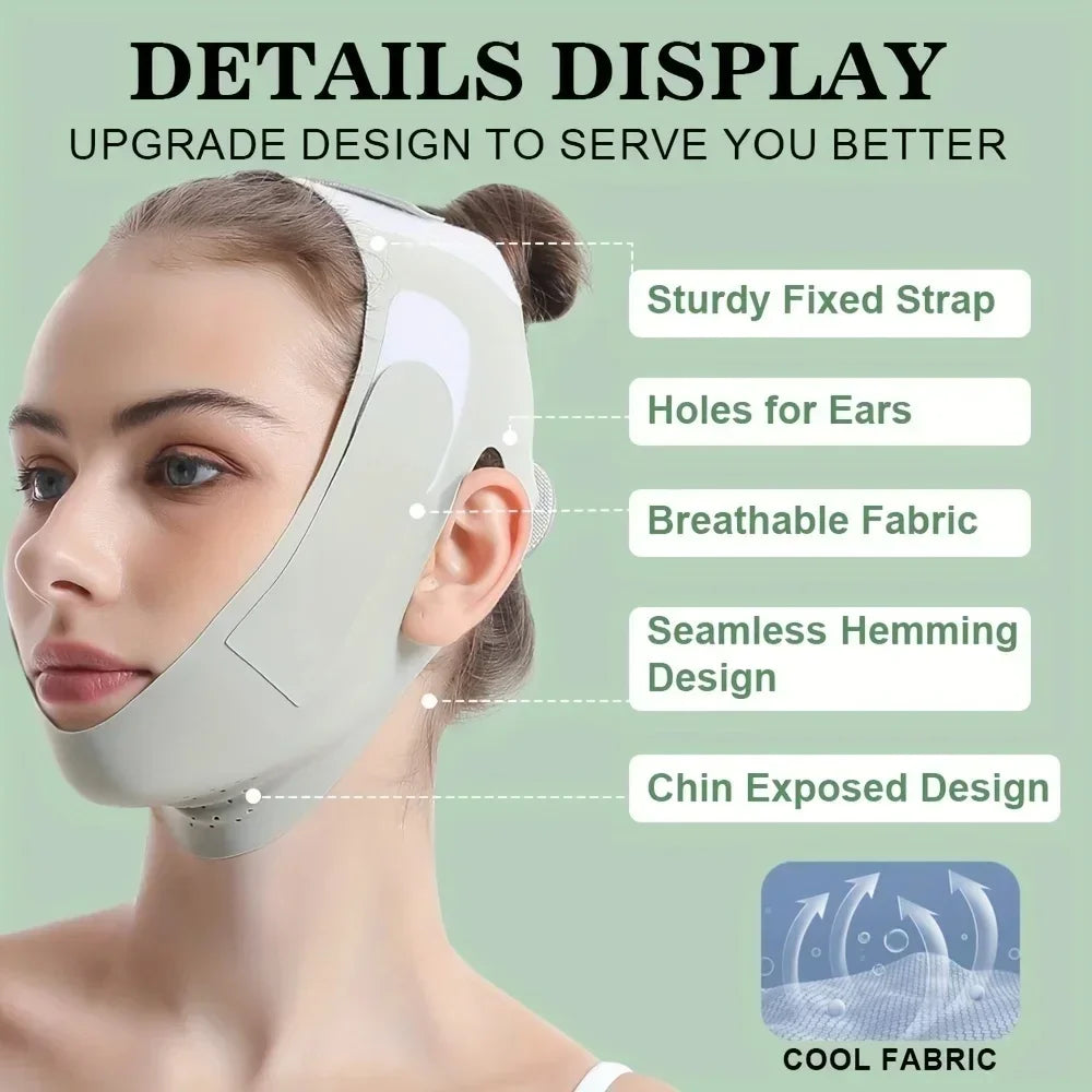 Adjustable V Shape Facial Lifting Strap for Chin Support