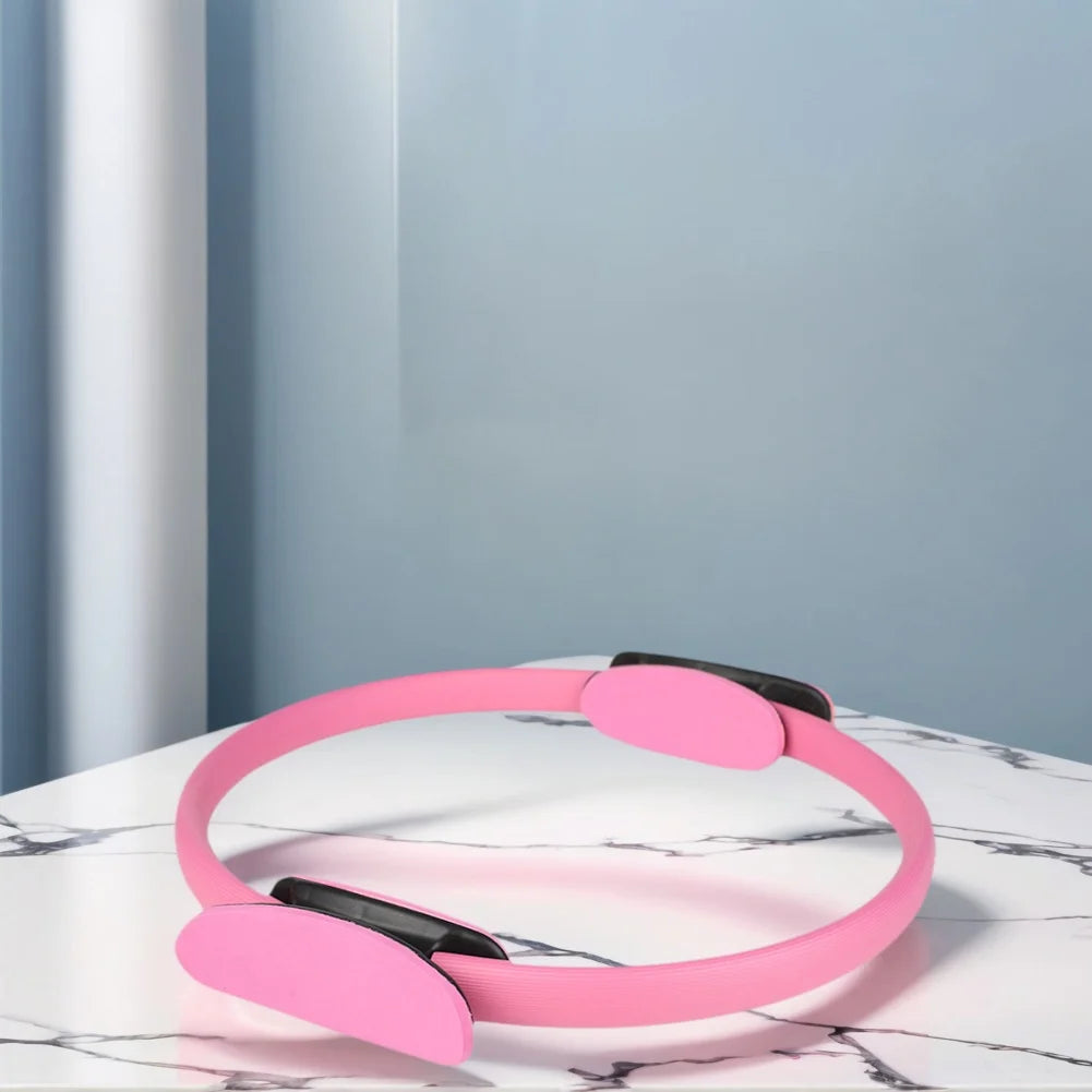 Pilates Ring Fitness Ring with Non Slip Handles Flexible Resistance Exercise Equipment Portable for Thighs Abs and Legs