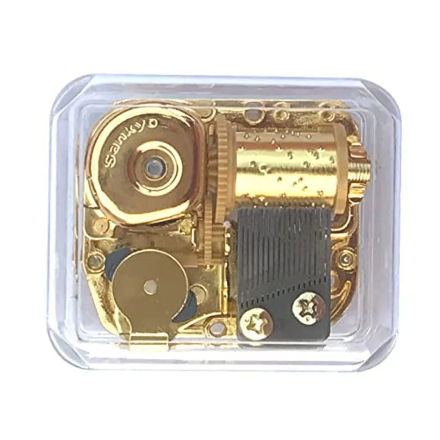 BinkeGG Wooden Wind up Music Box with Sankyo Musical Mechanism Tune: What a Wonderful World