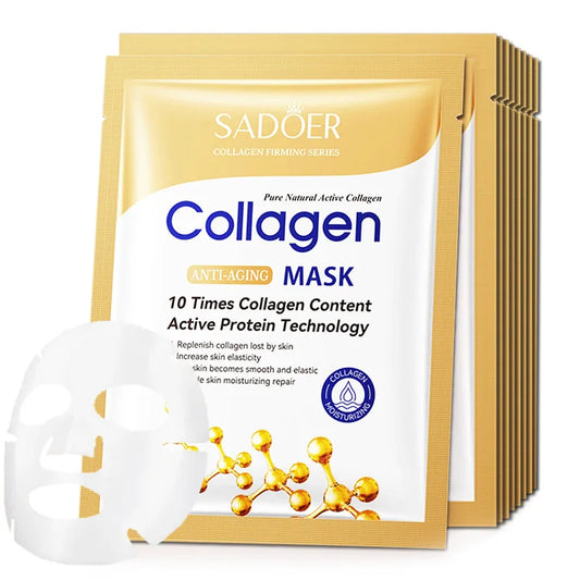 SADOER Anti Aging Collagen Sheet Mask Moisturizing Whitening