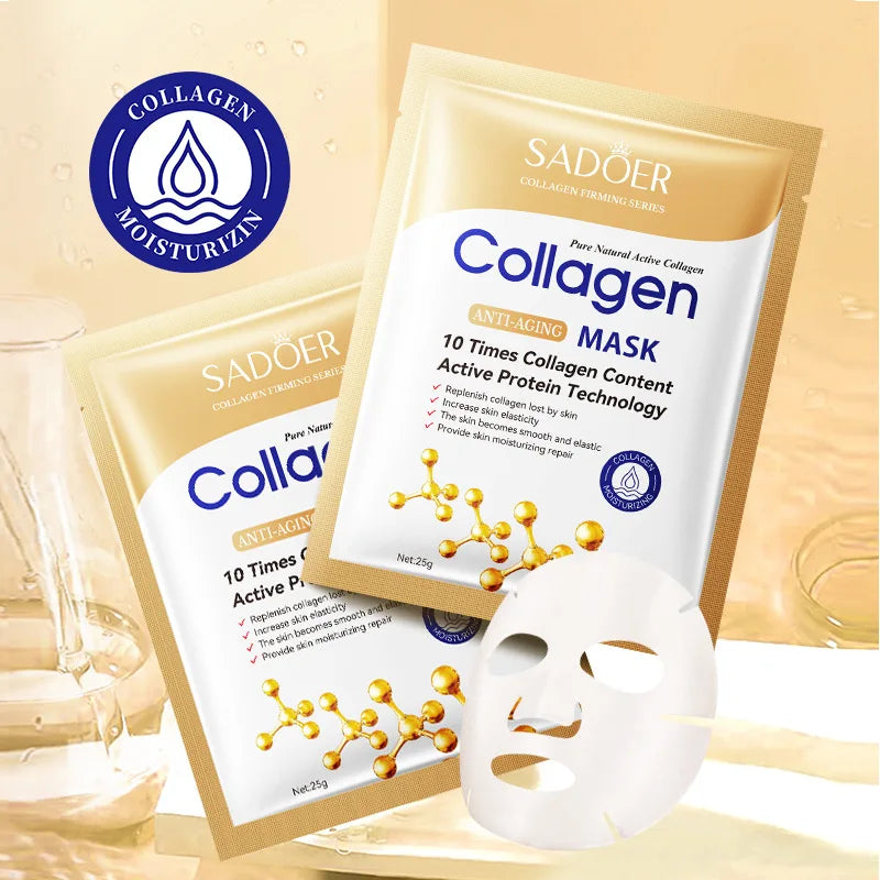 SADOER Anti Aging Collagen Sheet Mask Moisturizing Whitening