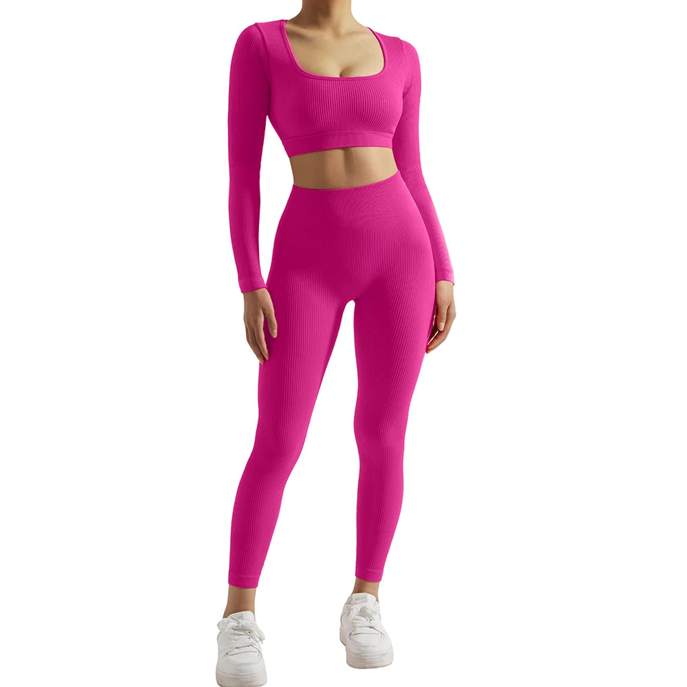 Women's Quick-Dry Yoga Set 2-Piece Tracksuit Gym Wear