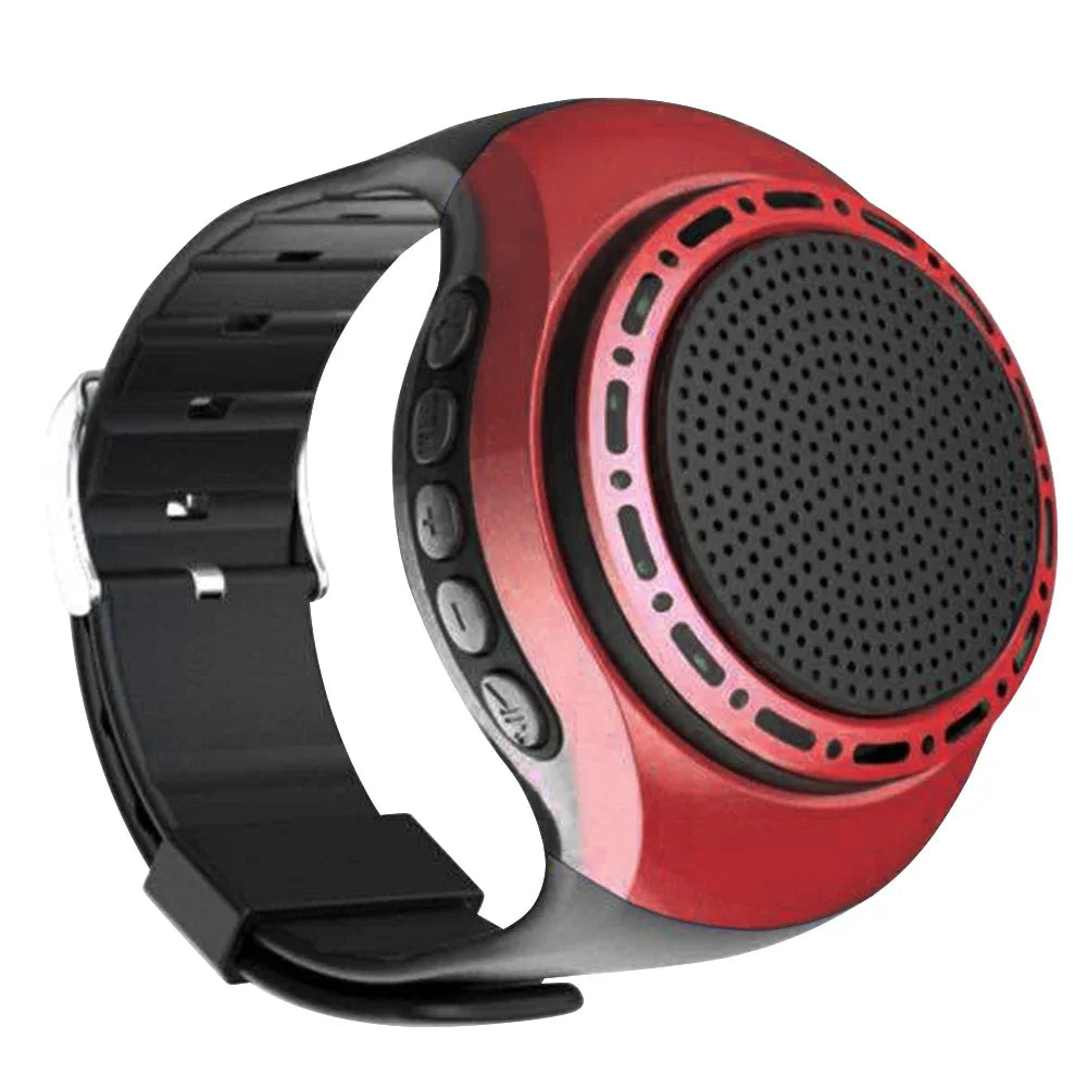 USB Rechargeable Wrist Watch Speaker Cool Lighting Bluetooth-compatible Portable Bicycle Audio Music FM Radio Box