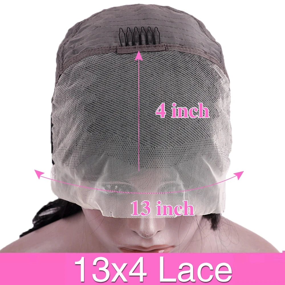 13x6 HD Transparent Lace Front Wigs 5x5 13x4 Body Wave Lace Frontal Wig  40 Inch Brazilian Preplucked Human Hair 200% Density
