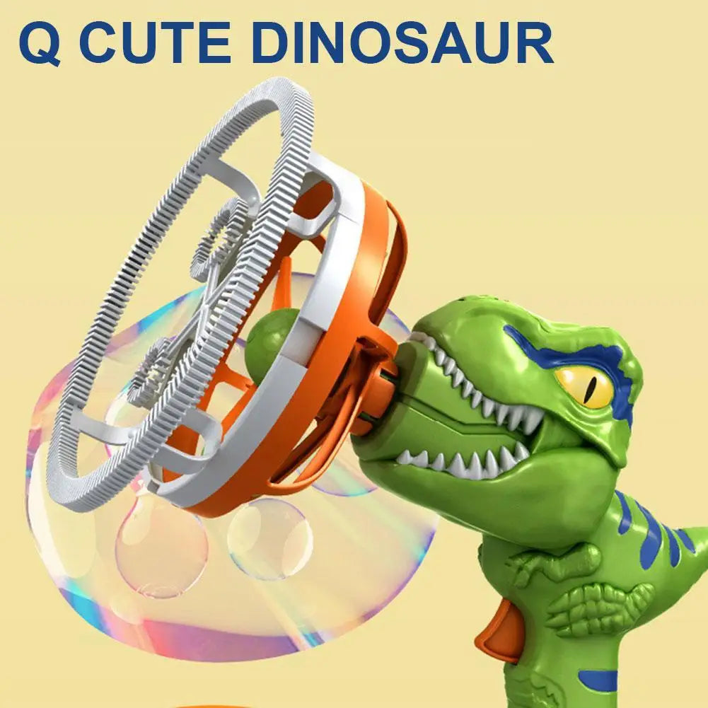 Soap Bubble Gun Dinosaur Electric Blowing Tuba Bubbles Machine Automatic Blower Toys Outdoor Games Party Toy For Kids Boys Gifts