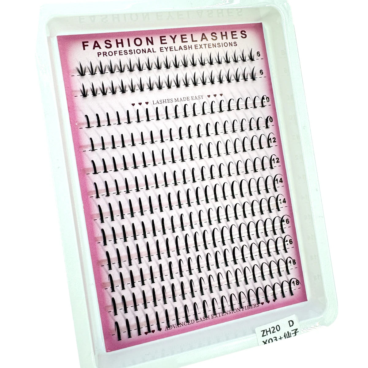 HBZGTLAD Spiky Cluster Eyelash Extensions for DIY Manga Looks