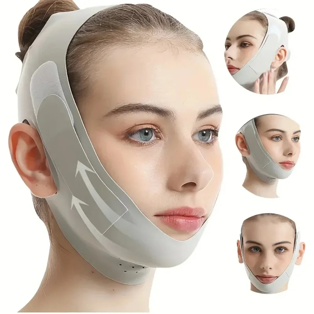 Adjustable V Shape Facial Lifting Strap for Chin Support