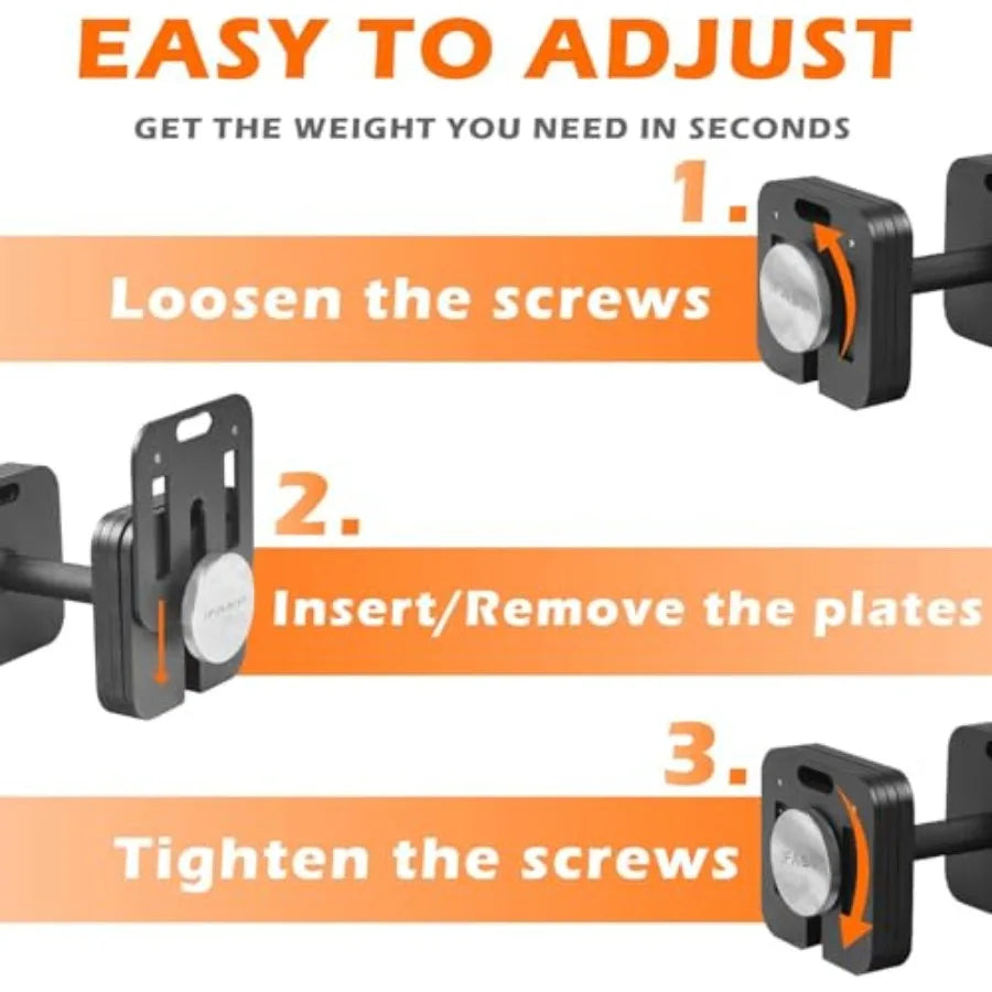 Square Dumbbell 9 in 1 Free Adjustable Dumbbell Set 50LB/80LB/2×50lb/2×80lb with Anti-Slip Steel Handle for Full-Body Home Gym