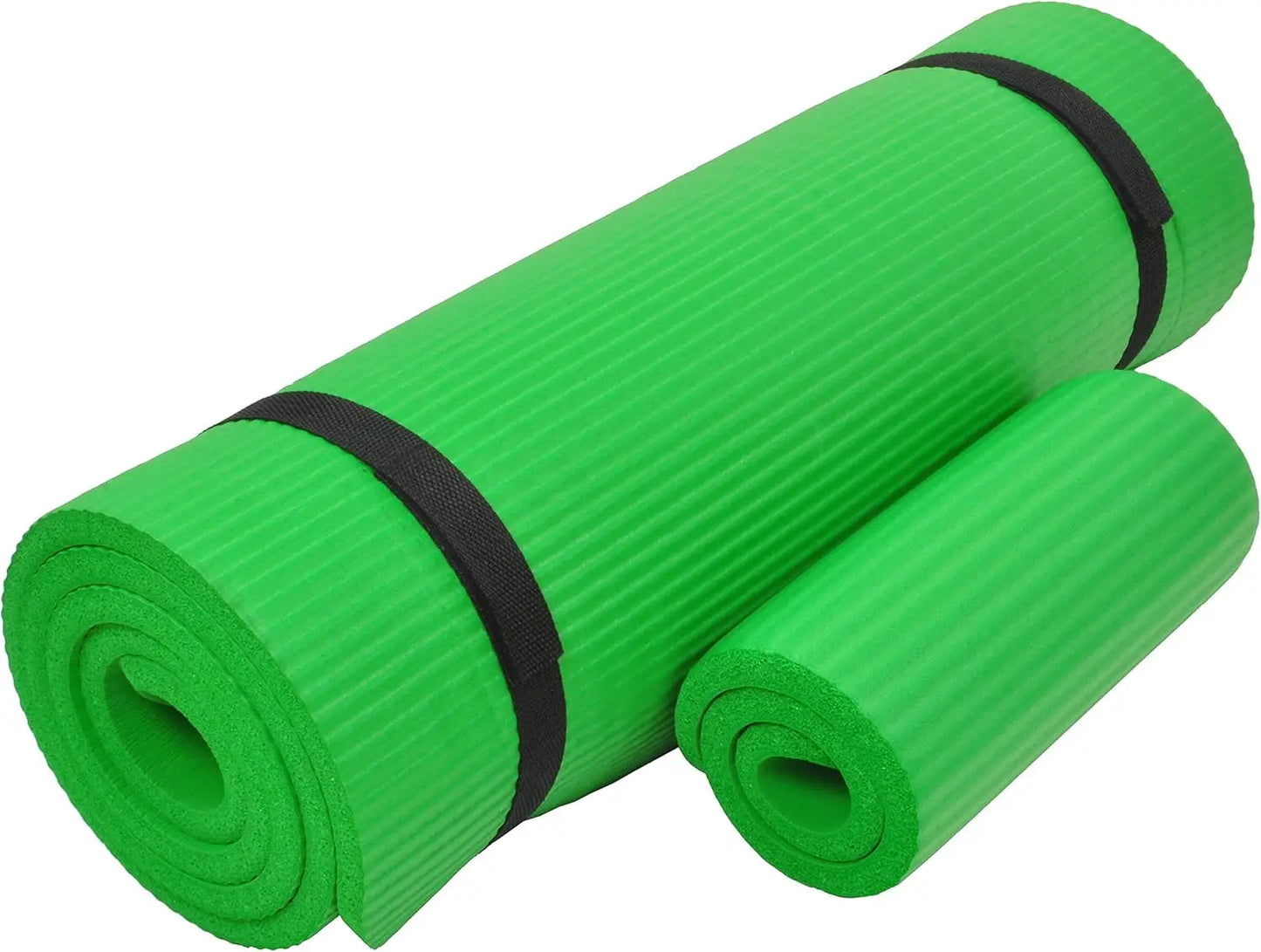 Extra Thick Yoga Mat with Carrying Strap, Non-Slip, Moisture Resistant, High Density