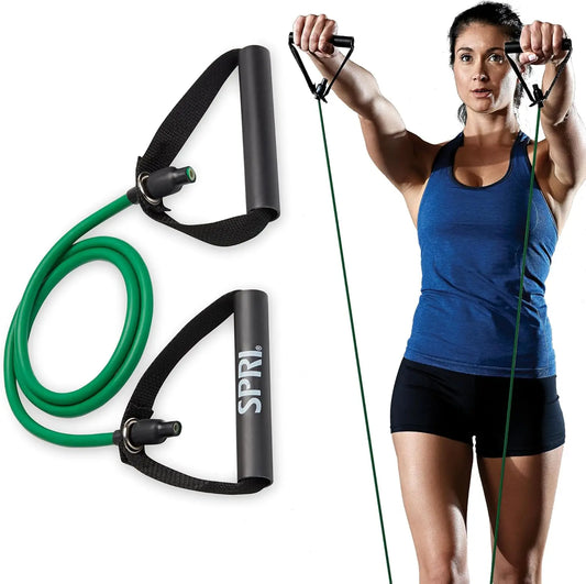 Resistance Bands with Handles for Home Gym Workout, Exercise Cords with Door Anchor Option