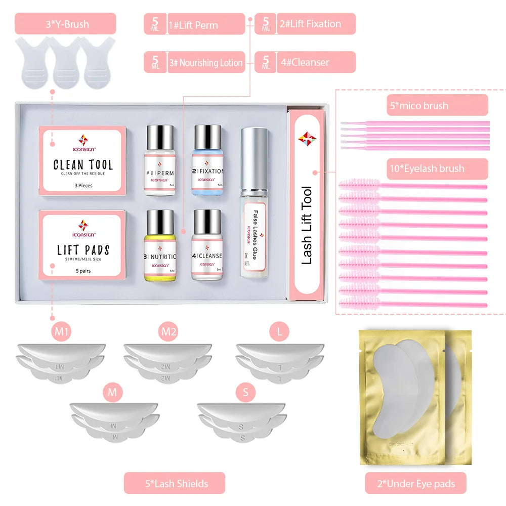 ICONSIGN Lash Lift Kit for Eyelash Curling and Lengthening