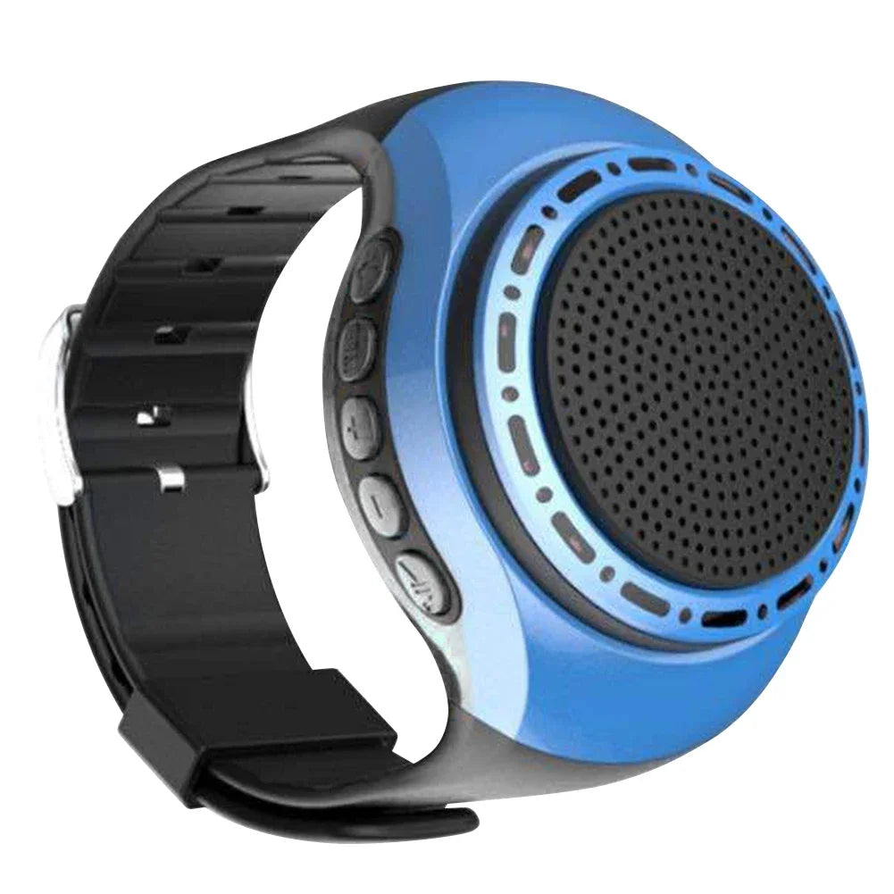USB Rechargeable Wrist Watch Speaker Cool Lighting Bluetooth-compatible Portable Bicycle Audio Music FM Radio Box