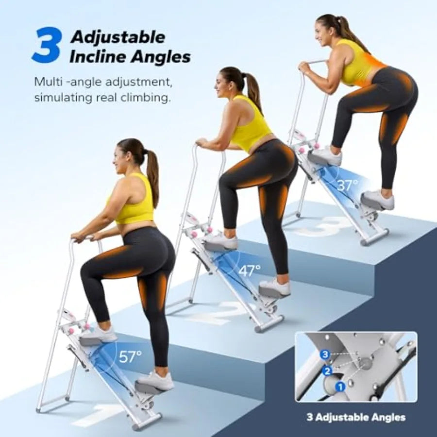 Stair Stepper for Home Gym Exercise New Version Stairmaster for Full-Body Workout Compact Folding Stair Climber with Extended S