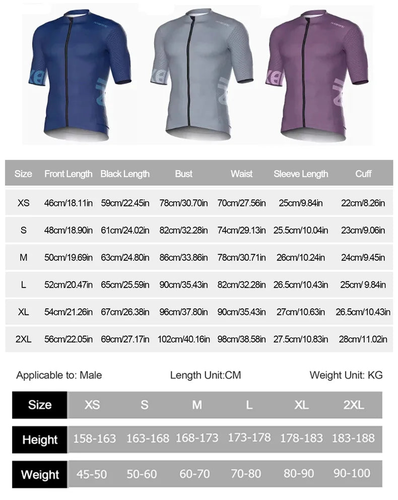 INBIKE Short Sleeve Cycling Jersey For Men Road MTB Breathable Quick Dry