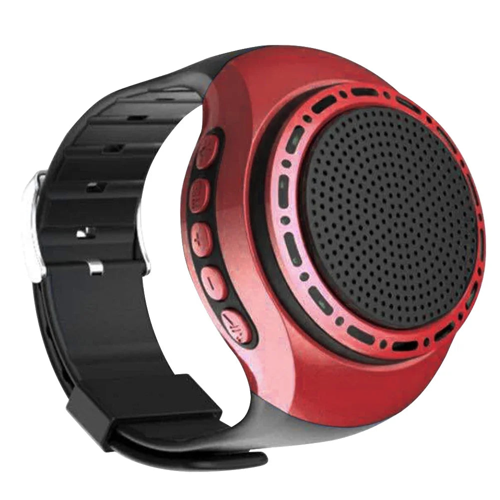 USB Rechargeable Wrist Watch Speaker Cool Lighting Bluetooth-compatible Portable Bicycle Audio Music FM Radio Box